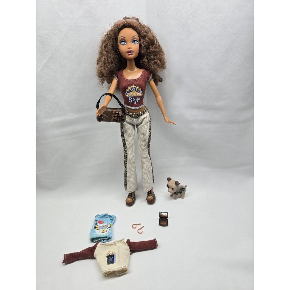 My Scene - Teen Tees - Madison Doll With Outfit And Dog- See Description